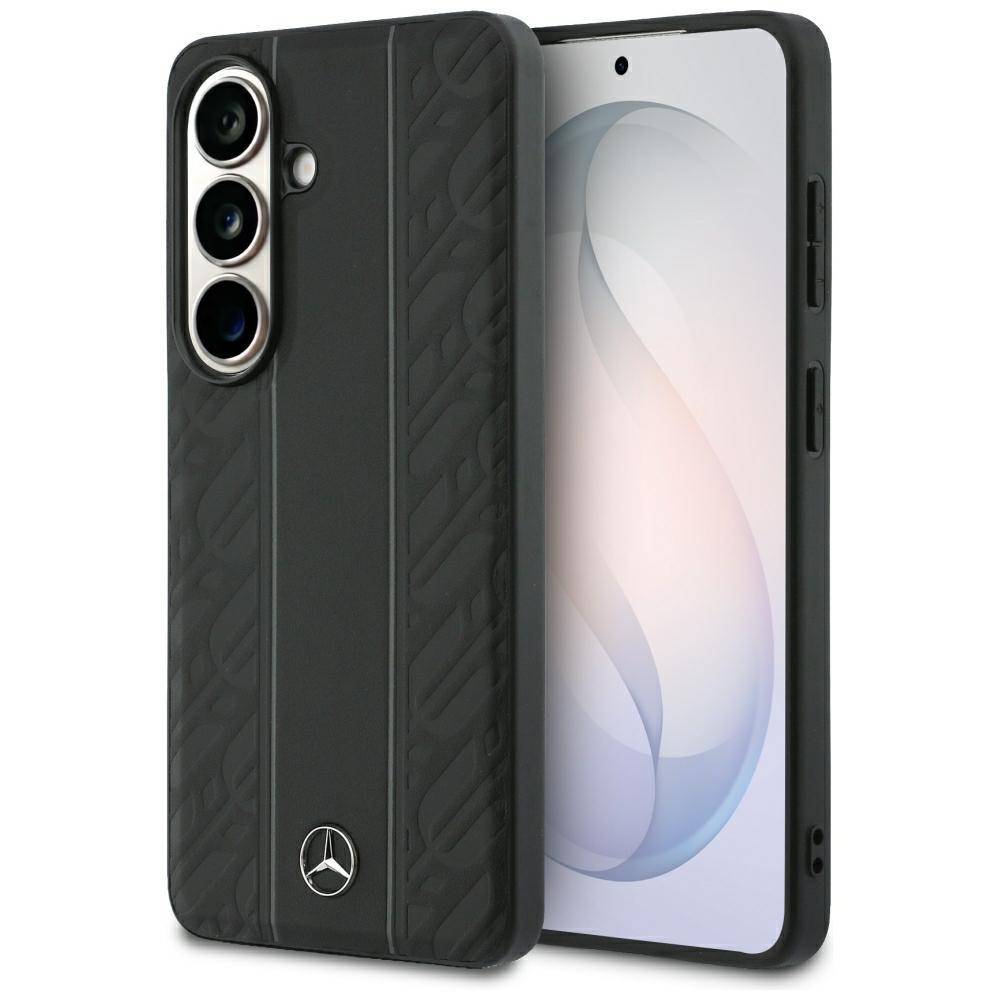 Mercedes Laurel Leaves Vertical Stripes MagSafe suojakuori Samsung Galaxy S26:lle musta