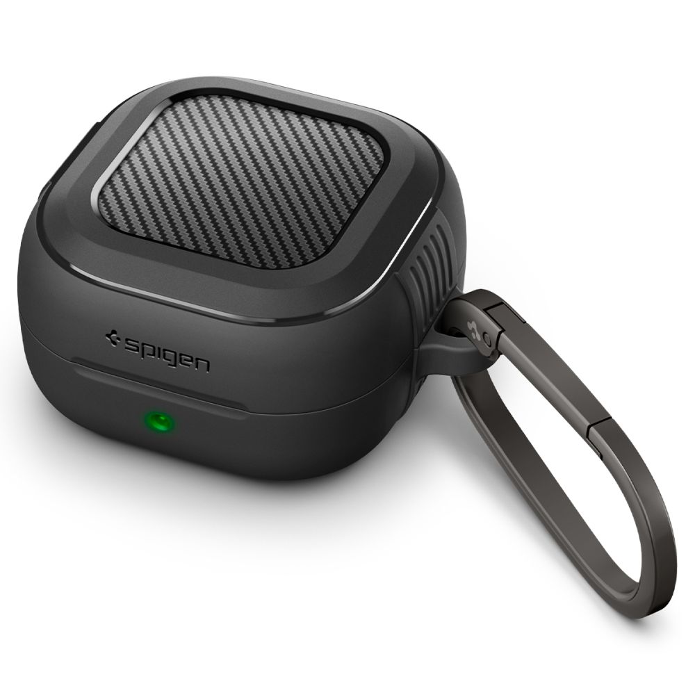 Spigen Rugged Armor Suojakuori Samsung Galaxy Buds 4 / 4 Pro:lle - matta musta