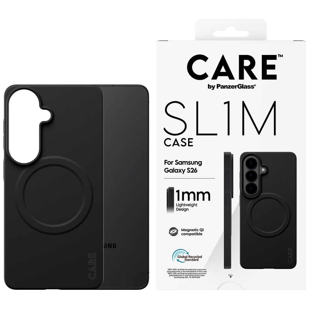 CARE by PanzerGlass SL1M suojakuori Samsung Galaxy S26 musta