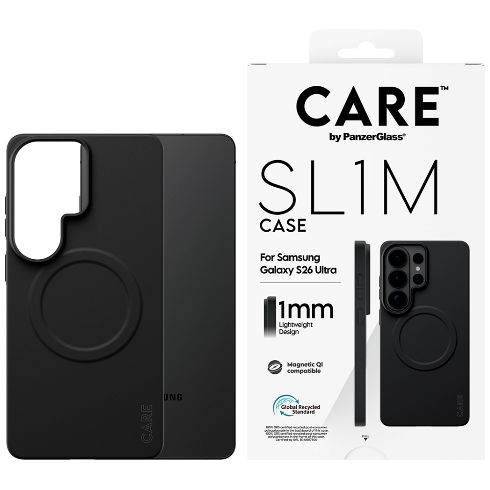 CARE by PanzerGlass SL1M suojakuori Samsung Galaxy S26 Ultra musta