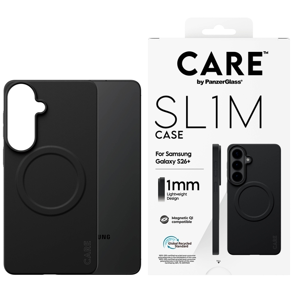 CARE by PanzerGlass SL1M suojakuori Samsung Galaxy S26+ musta