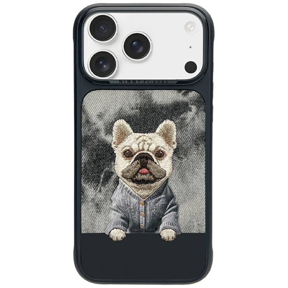 Nimmy Gentle Pets Series Dog MagSafe Suojakuori iPhone 17 Pro - Musta