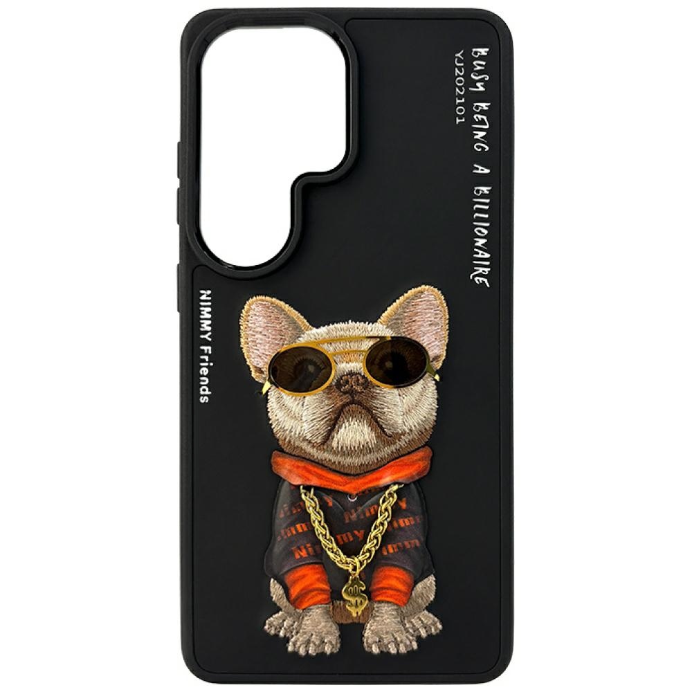 Nimmy Glasses Cool Dog -suojakuori Samsung Galaxy S26 Ultralle - musta