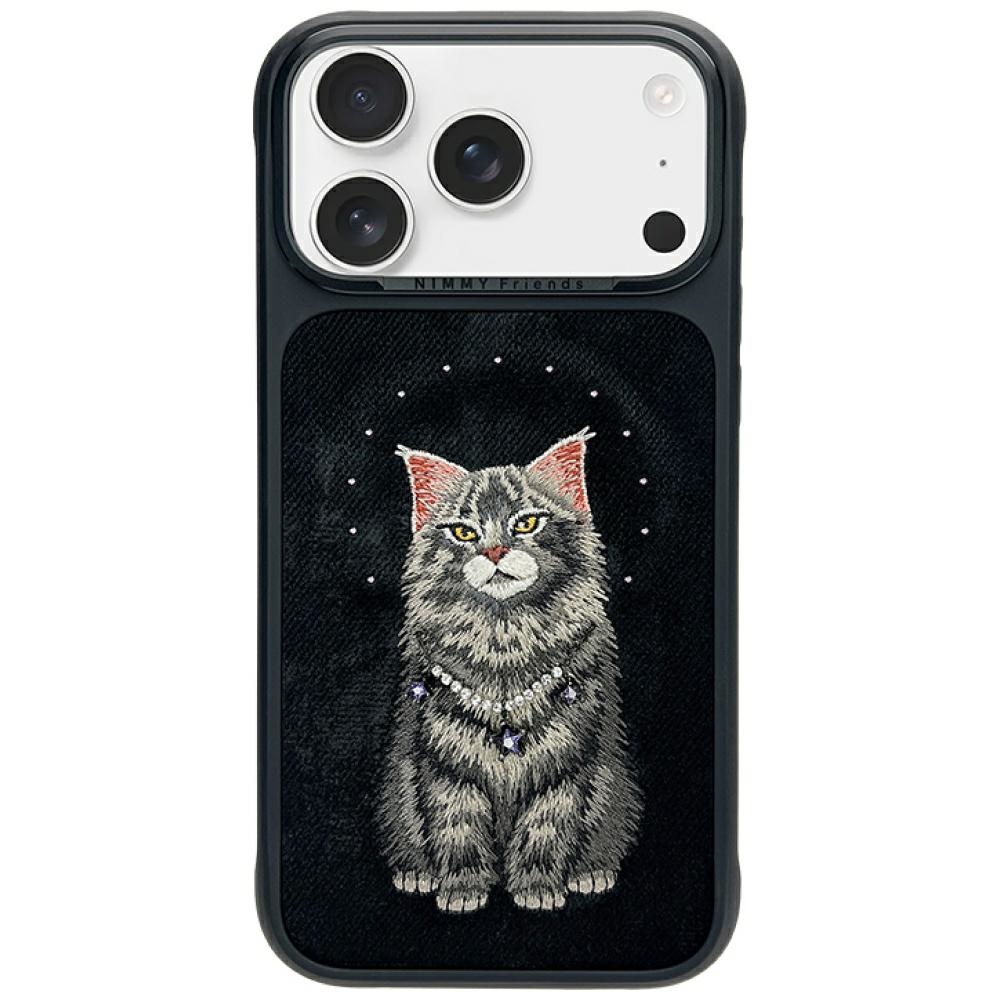 Nimmy Lucky Fashion Cat MagSafe Suojakuori iPhone 17 Pro - Musta