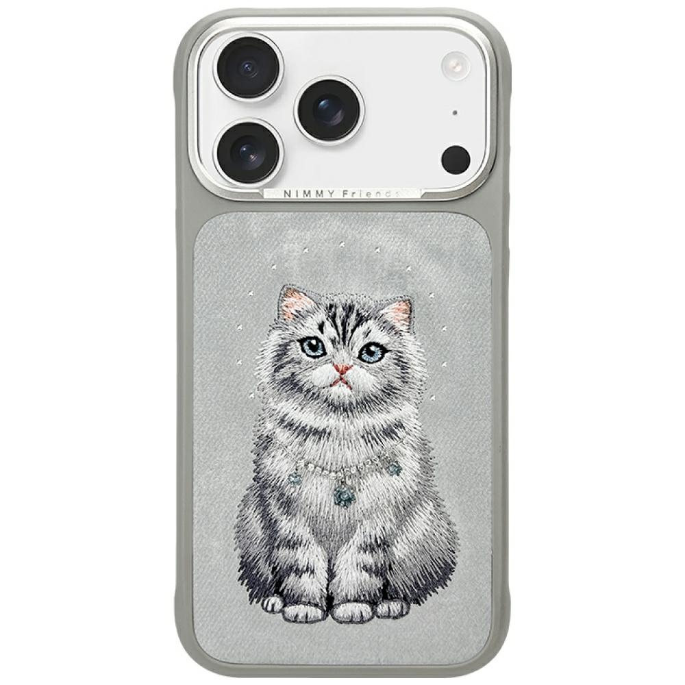 Nimmy Lucky Fashion Cat MagSafe Suojakuori iPhone 17 Pro - Harmaa