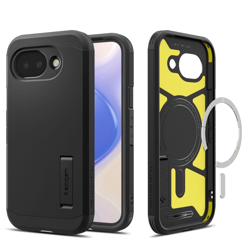 Spigen Tough Armor Mag MagSafe -suojakuori Google Pixel 10A:lle - musta