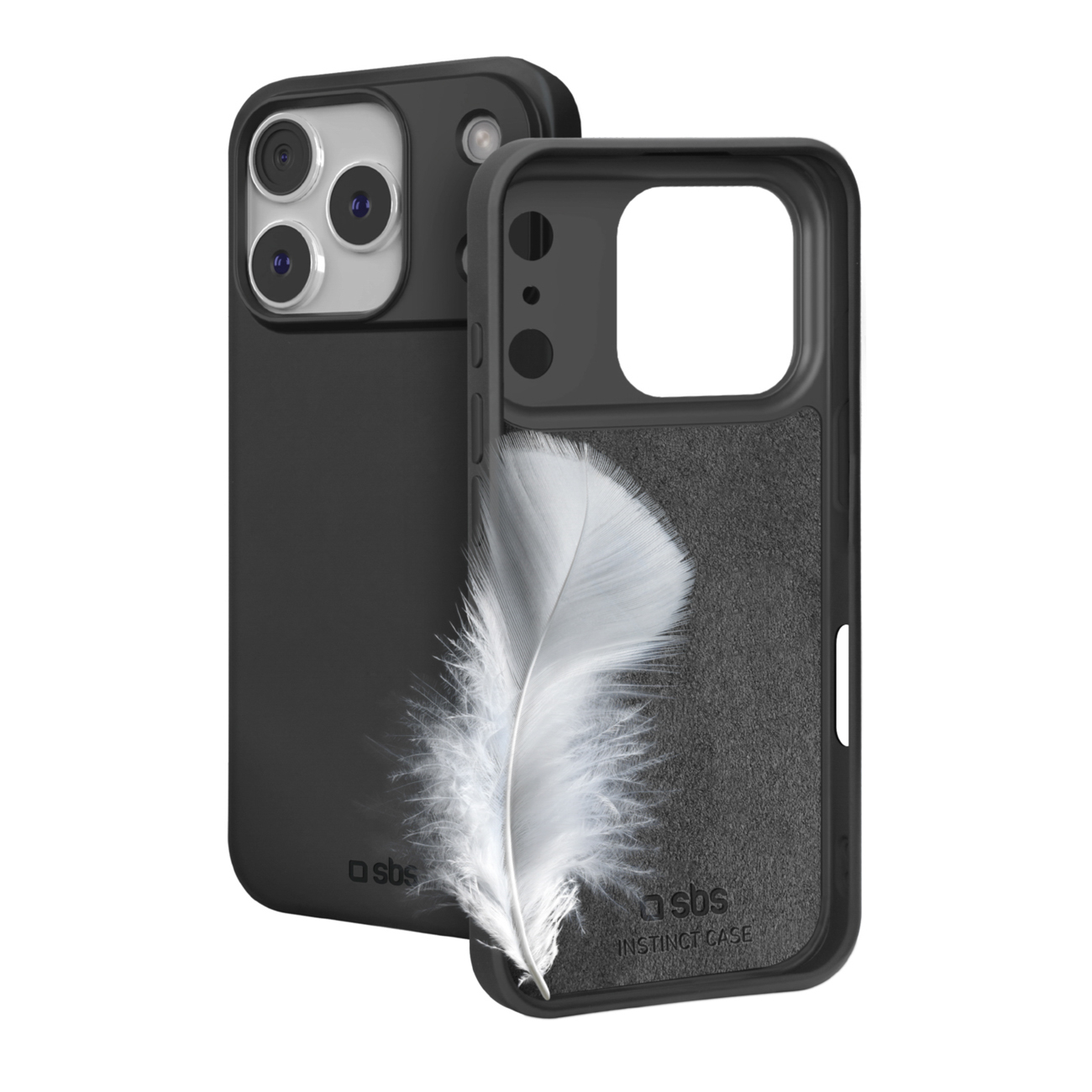 SBS Instinct -suojakuori iPhone 17 Prolle - musta