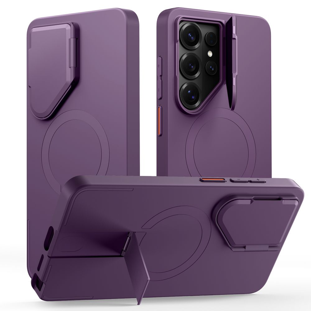 Tech-Protect Kevlar Aura MagSafe -suojakuori Samsung Galaxy S26 Ultralle - violetti