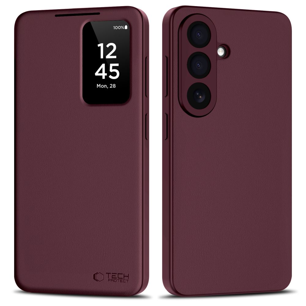 Tech-Protect Smart Wallet Case for Samsung Galaxy A57 5G - Burgundy