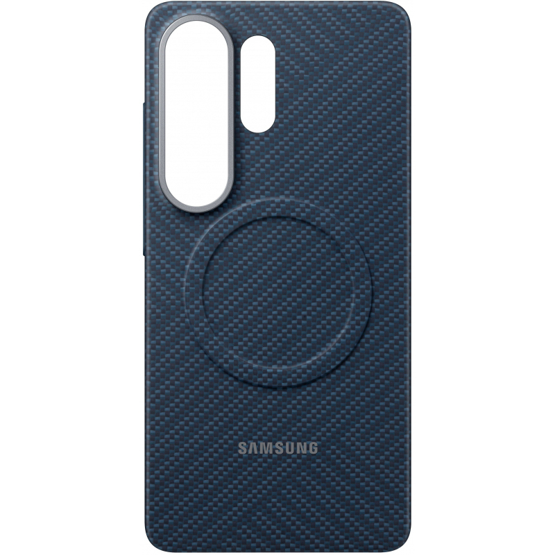 Samsung Carbon Magnet -suojakuori Samsung Galaxy S26:lle, MagSafe-yhteensopiva - sininen