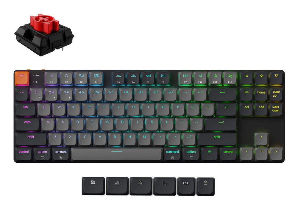 Langaton näppäimistö K1 RGB/Musta K1X-B1 KEYCHRON