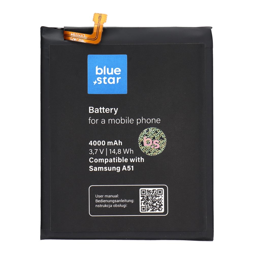 Battery for Samsung A51 4000 mAh Blue Star Premium