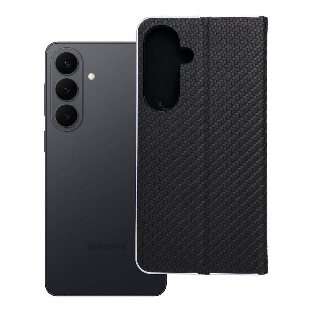 Flip case for Samsung S26 PLUS Luna Book Carbon black