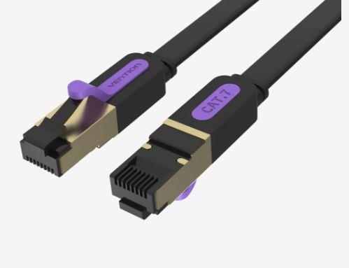 VENTION ICABL CAT.7 litteä verkkokaapeli 10m musta