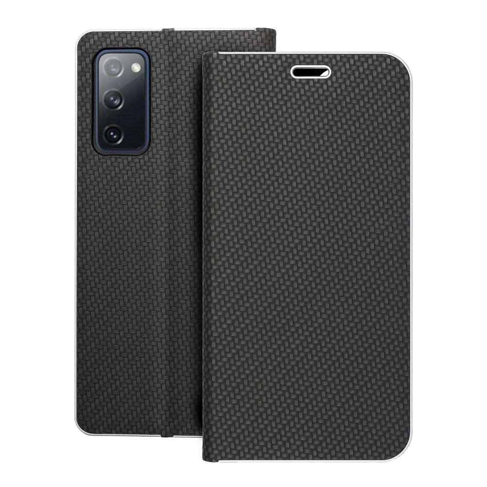 Flip-suojakuori Samsung S20 FE / S20 FE 5G:lle Luna Book Carbon musta