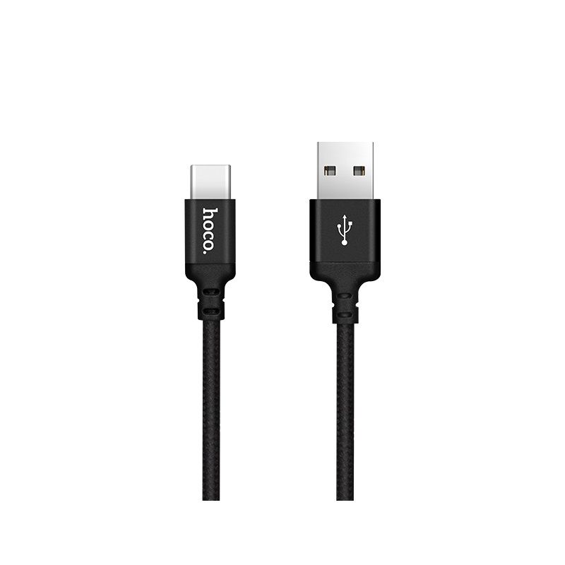 Kaapeli USB-A - USB-C Hoco 2A 2 m X14 musta
