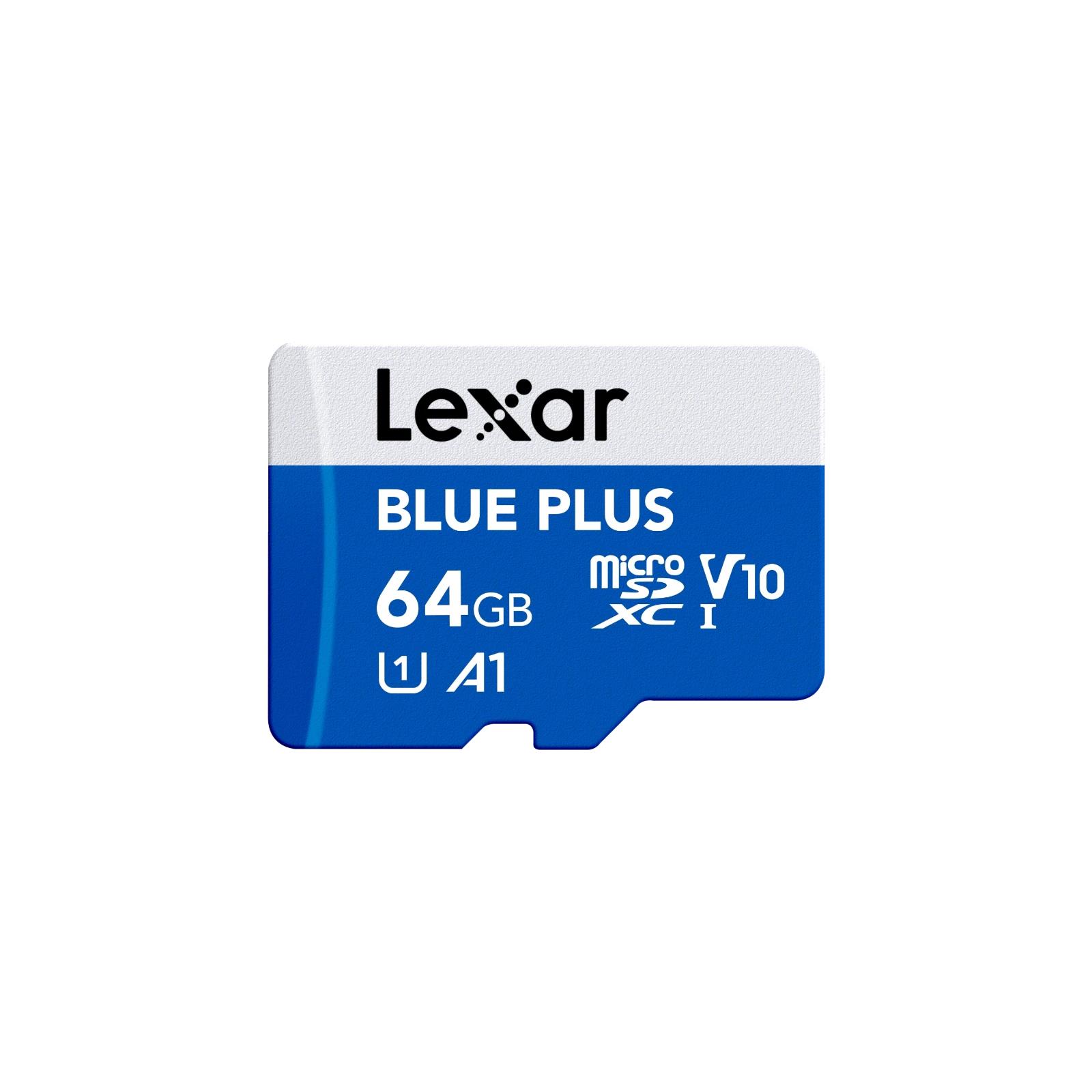 Muistikortti microSDXC 64GB UHS-I sovittimella LMSBLPL064G-BNANG Lexar