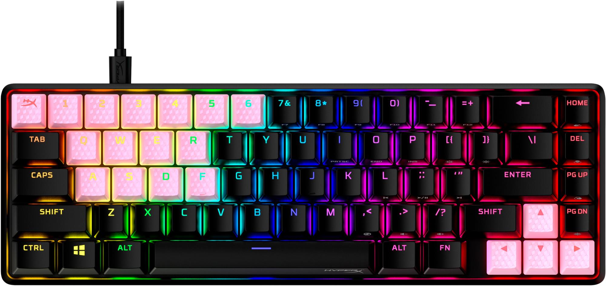 Näppäimistön peli-näppäinhatut, vaaleanpunainen, 519U0AA#ABA HYPERX