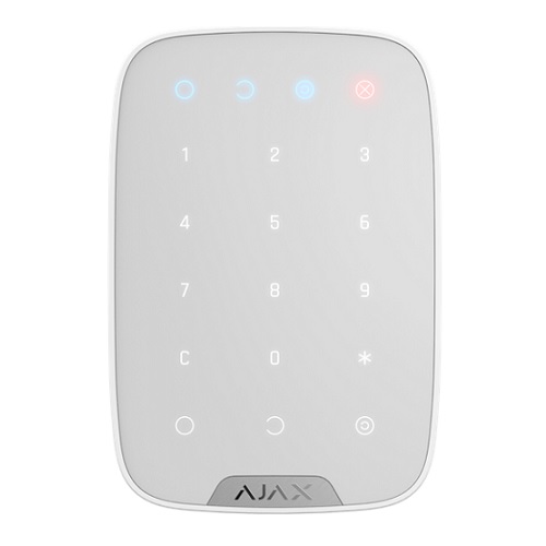 AJAX KeyPad Plus langaton kosketusnäppäimistö (valkoinen)