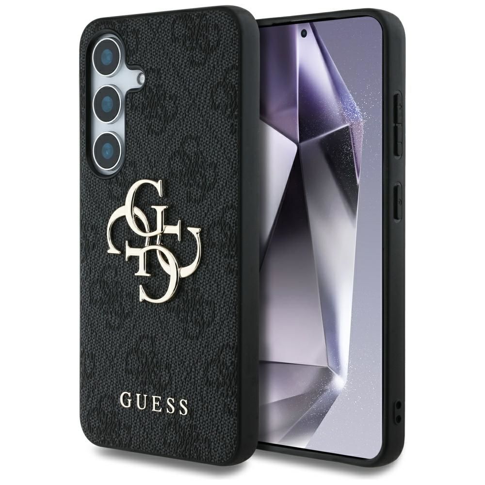 Guess Suojakuori Samsung S25:lle GUHCS25S4GMGGR (4G PU Big Logo) musta