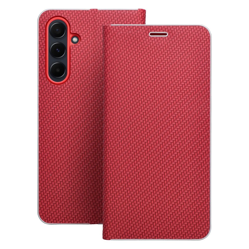 LUNA Book Carbon kotelo SAMSUNG A55 5G punainen