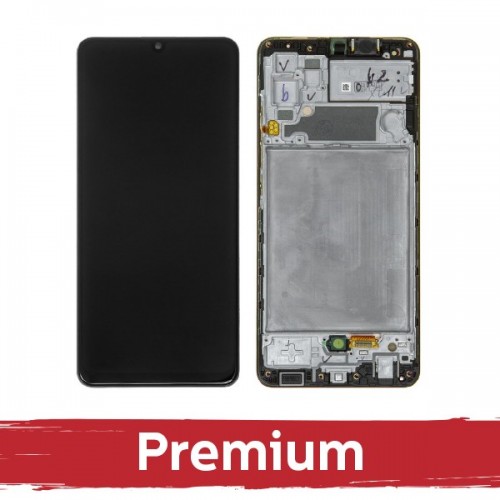 LCD-näyttö Samsung A325 A32 4G:lle musta kehyksellä OEM
