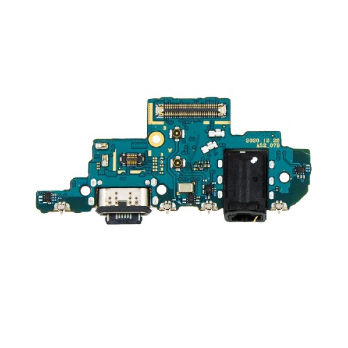 Latausliitin yhteensopiva Samsung A525 A52 4G / A526 A52 5G:n kanssa flex-kaapelilla / hopea OEM