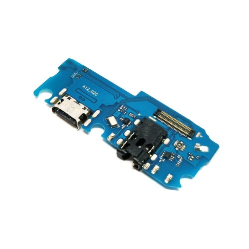 Charging Port Compatible With Samsung A125 A12 with Flex / Plata OEM