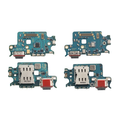 Charging Port Compatible With Samsung S901 S22 with Flex / Plata OEM