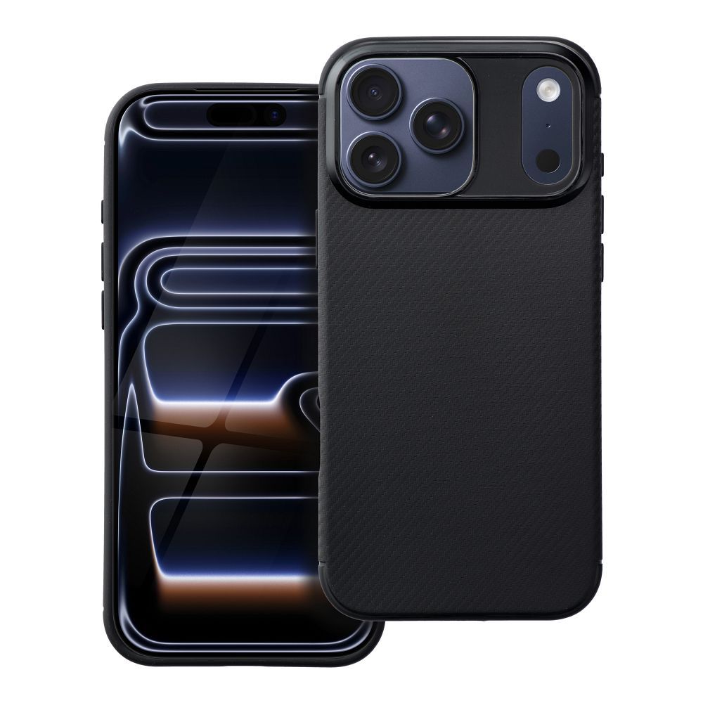 Suojakuori iPhone 17 PRO MAX:lle Carbon Premium musta