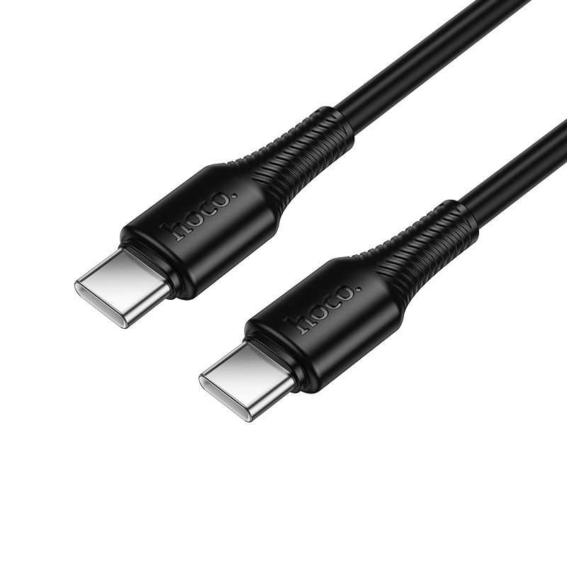 Kaapeli USB-C - USB-C Hoco 3A 60W 1 m X120 musta