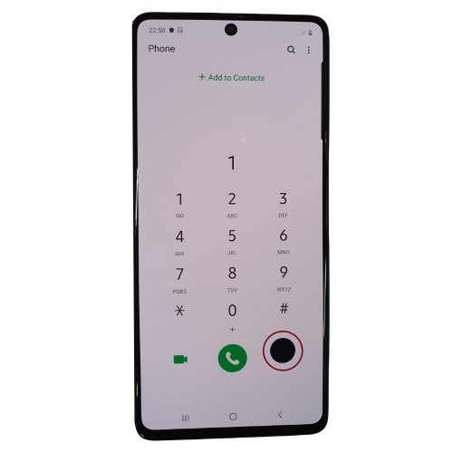 LCD-näyttö yhteensopiva Samsung A715 A71 kanssa musta (kunnostettu: Telemax) (vioilla 26)