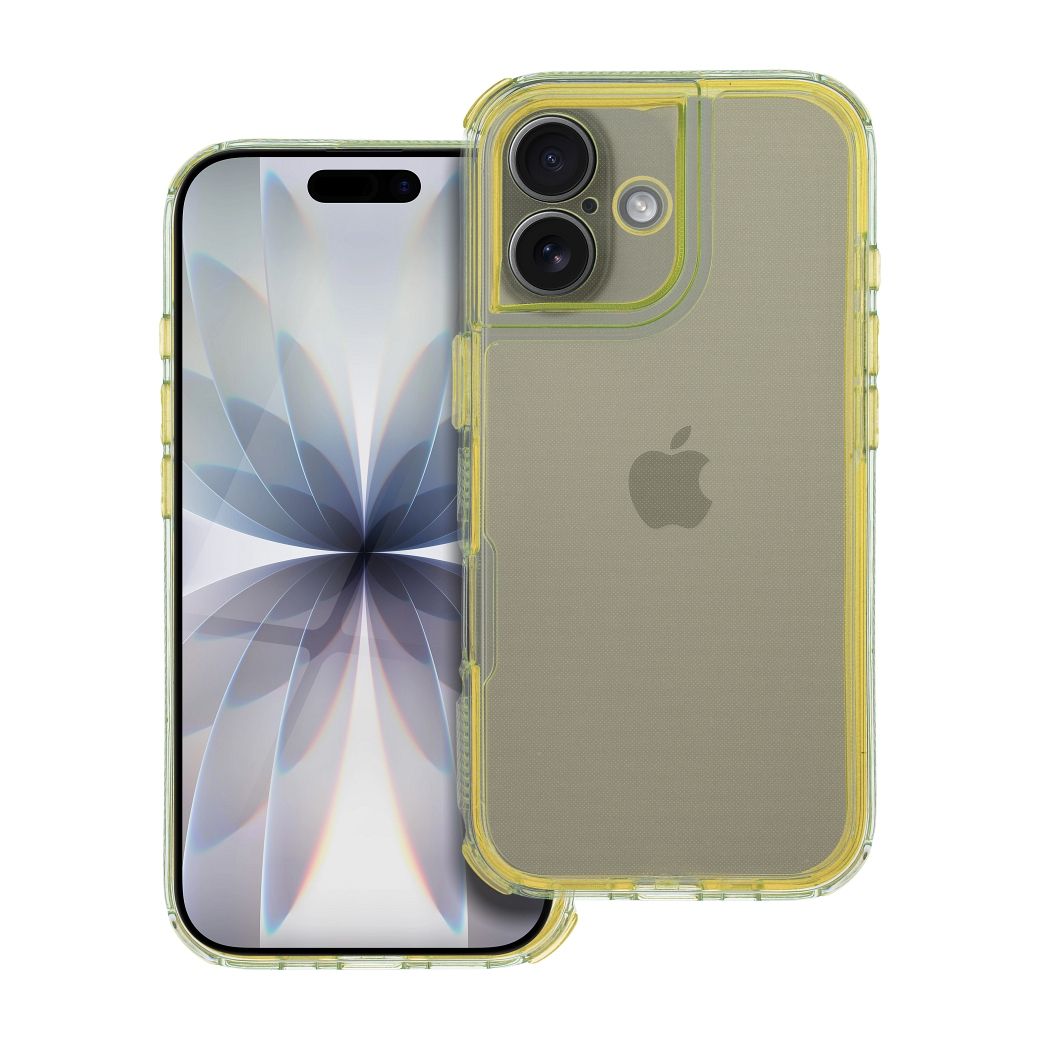 Suojakuori iPhone 17:lle Matrix Clear keltainen