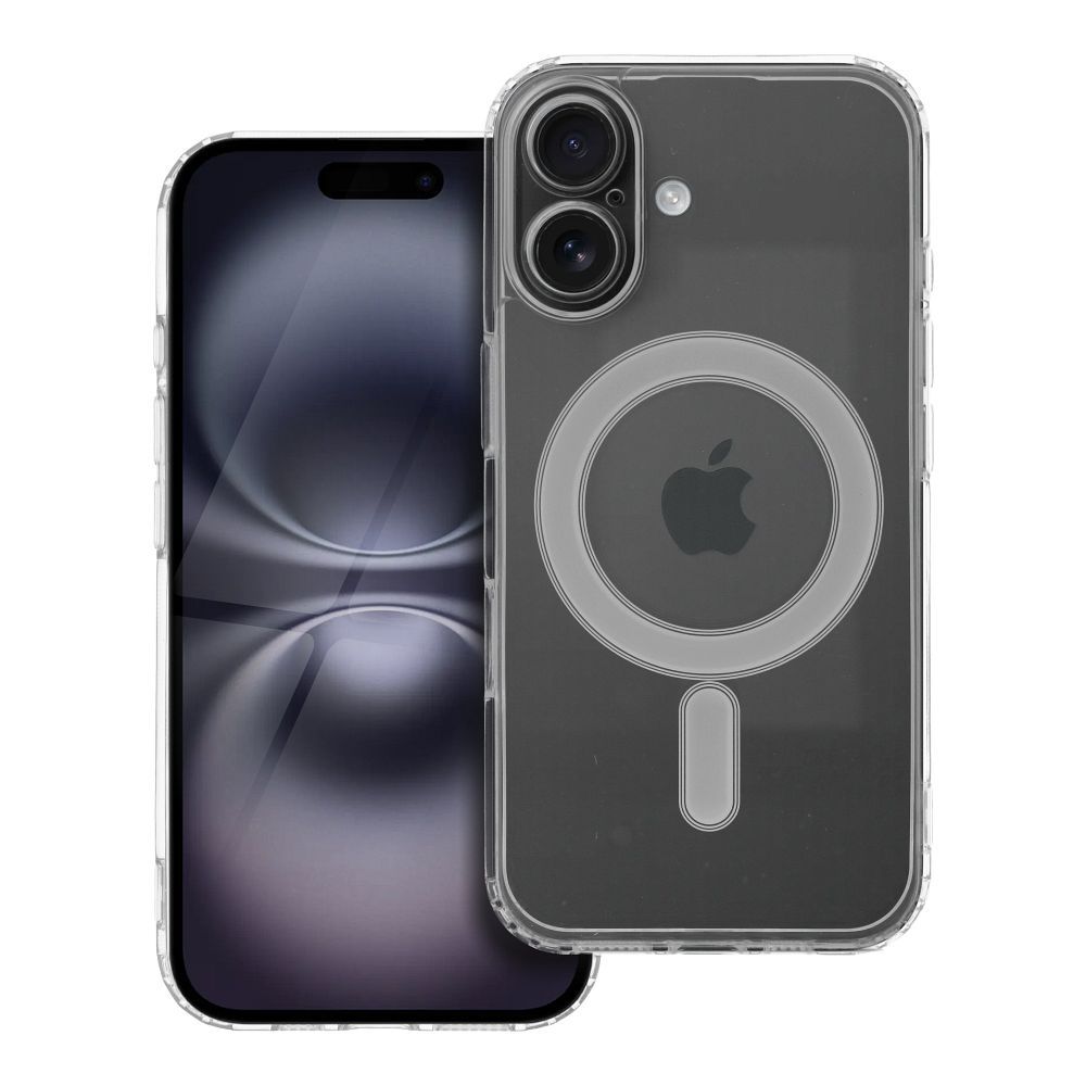Suojakuori iPhone 16:lle Clear Mag Cover (STR / CAMERA PROTECTION) yhteensopiva MagSafen kanssa läpinäkyvä