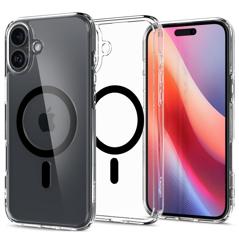 Spigen Ultra Hybrid Mag Suojakuori MagSafella iPhone 16 Pluslle - musta