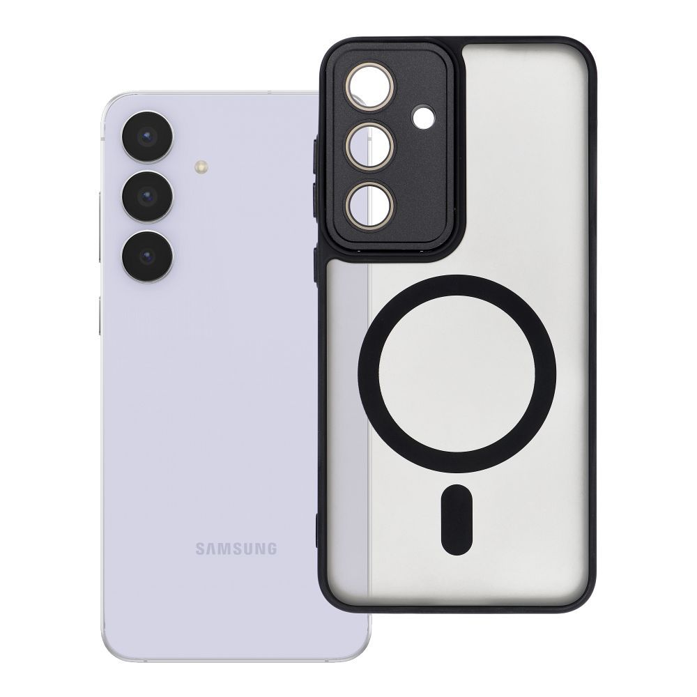 Suojakuori Samsung S25 FE:lle Variete Mag Cover yhteensopiva MagSafen kanssa musta