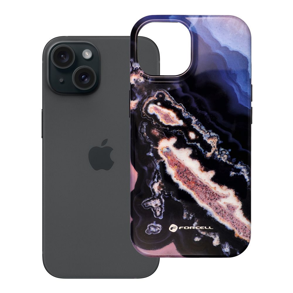 Suojakuori iPhone 15:lle Forcell F-Protect Mirage MagSafe-yhteensopiva Military Drop-Test kultainen saari