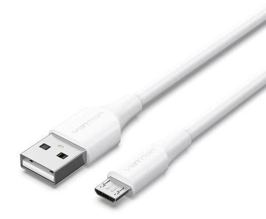 USB 2.0 –Micro-B-kaapeli/1M valkoinen CTIWF VENTION