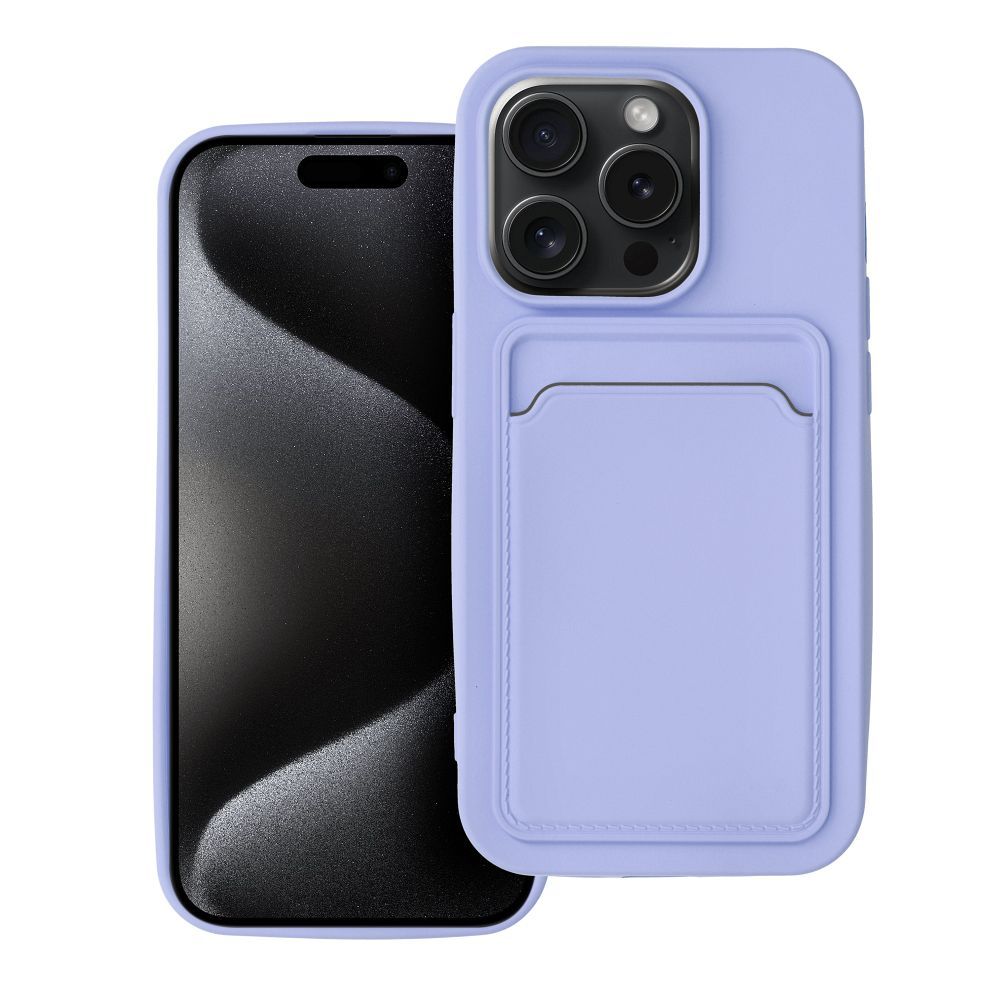 Suojakuori iPhone 15 PRO:lle Card Case violetti