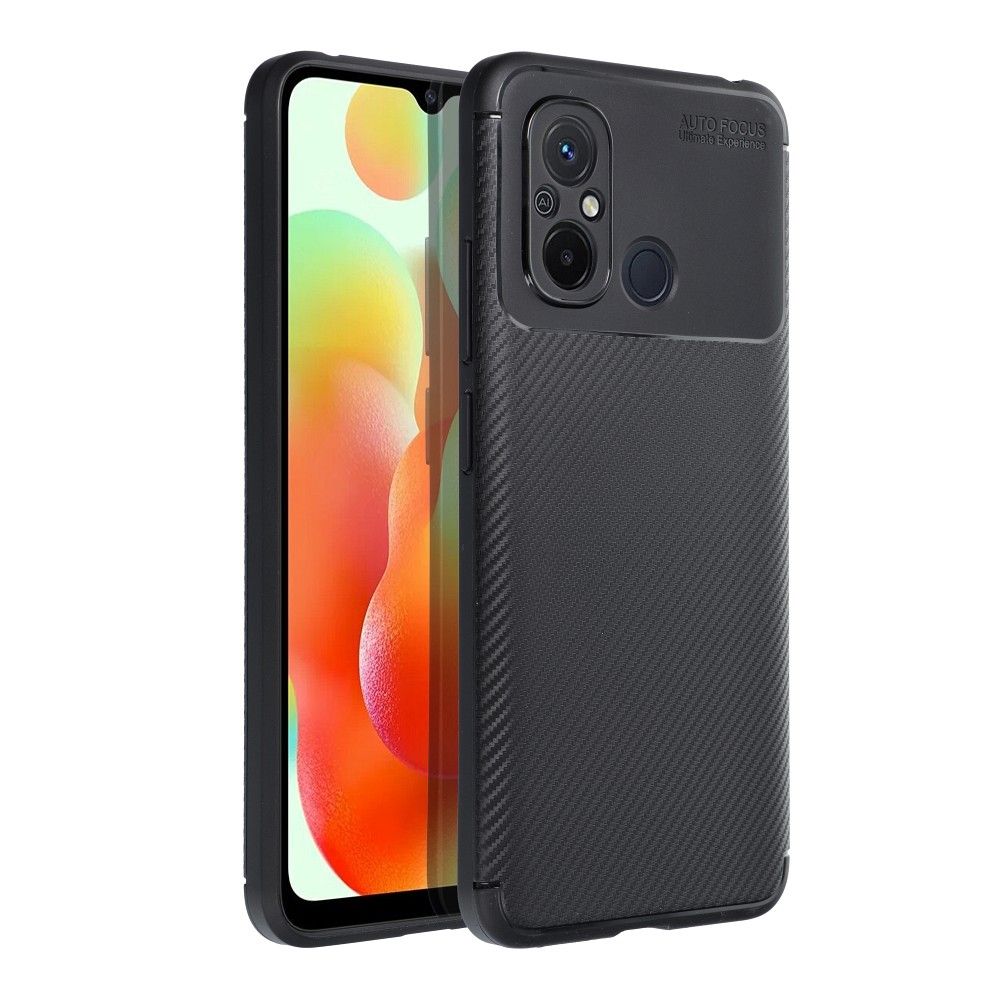 Suojakuori Xiaomi Redmi 12C:lle Carbon Premium musta