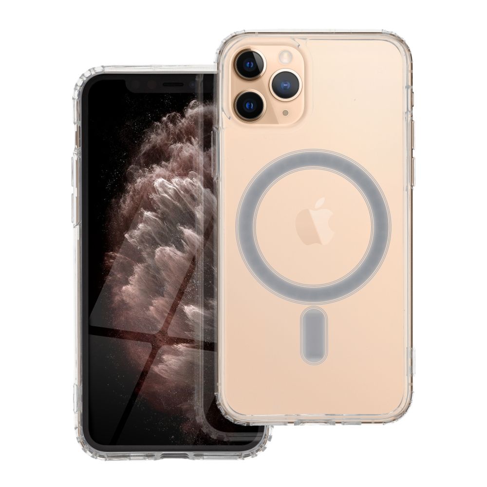 Suojakuori iPhone 11 PRO:lle Clear Mag Cover (STR) MagSafe-yhteensopiva läpinäkyvä