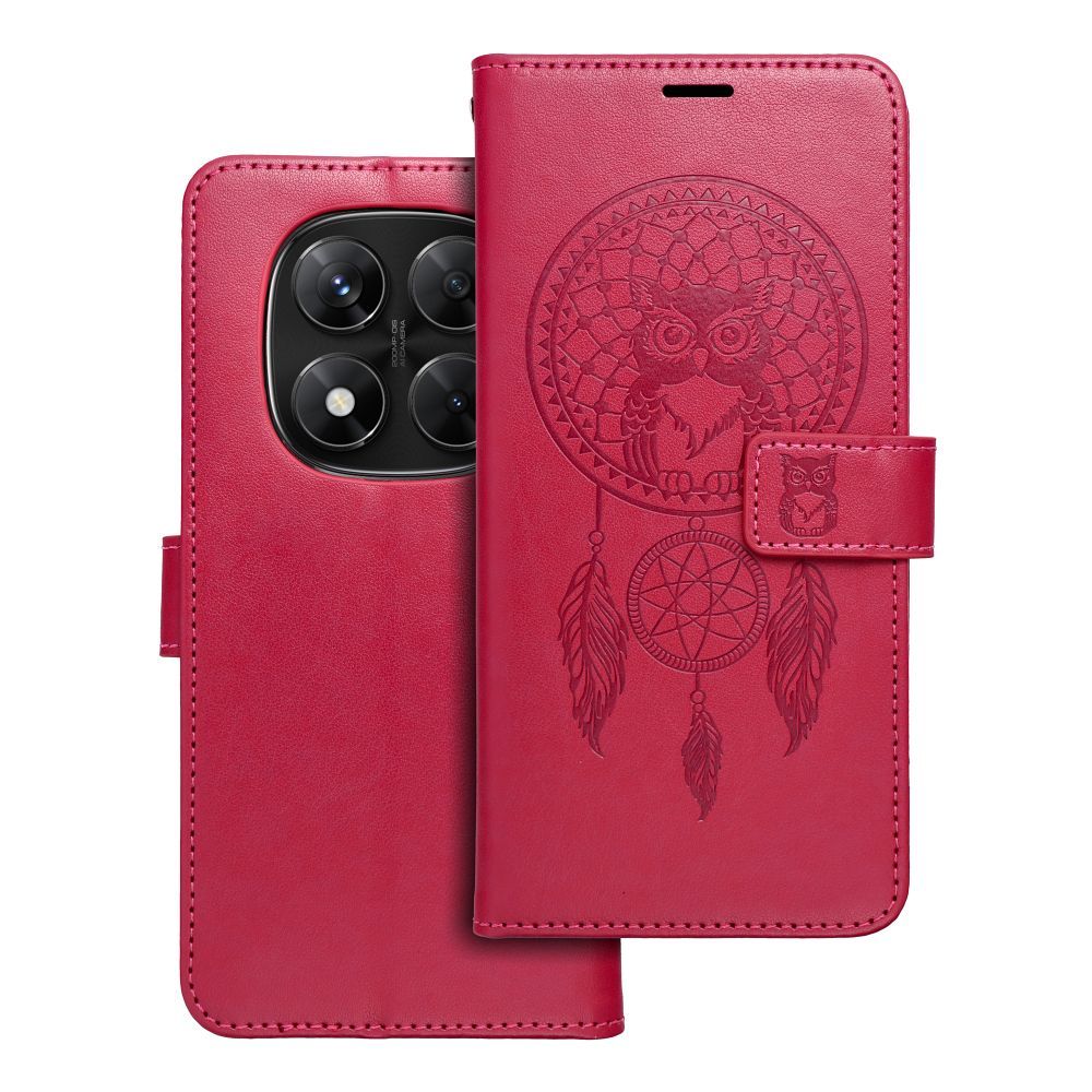 MEZZO kirjakotelo XIAOMI Redmi Note 14 PRO 5G / 14 PRO PLUS 5G:lle unisuodatin magenta