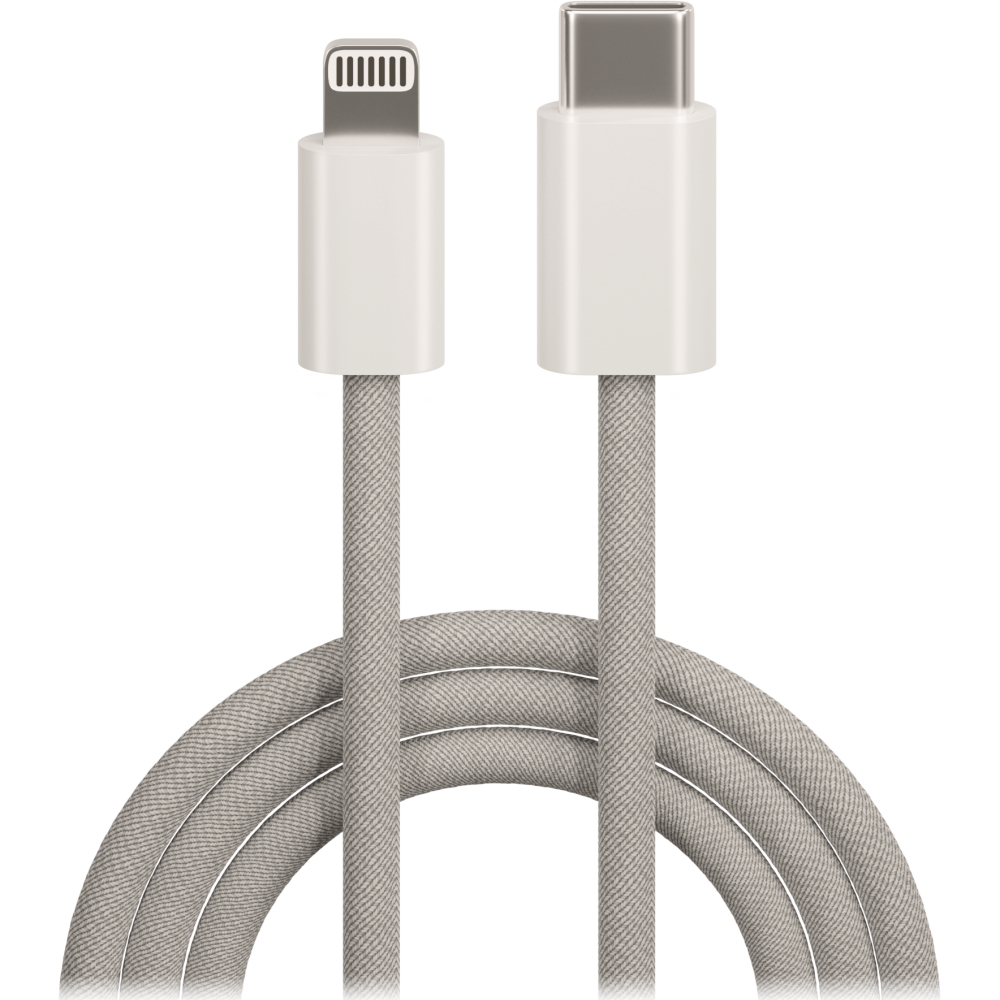 Kaapeli MXUC-06 USB-C - Lightning 1,0 m 20W harmaa nailon