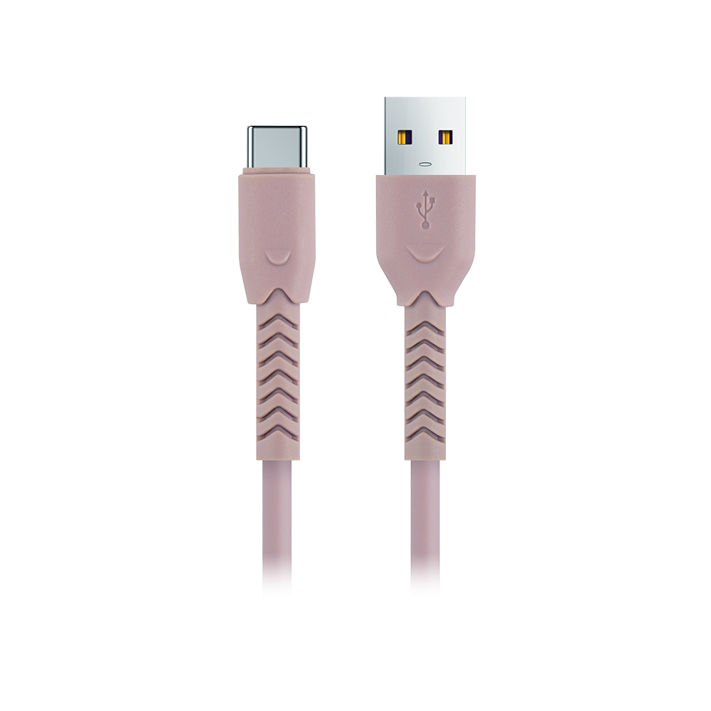Maxlife MXUC-04 kaapeli USB - USB-C 1,0 m 3A, pinkki