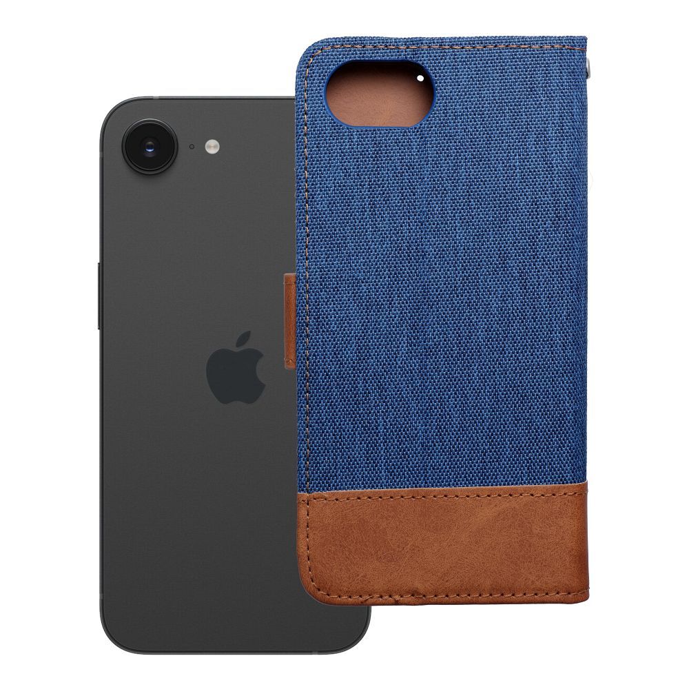 Läppäsuojakuori iPhone 16e -lle (SE 4 2025) Jeans Book sininen