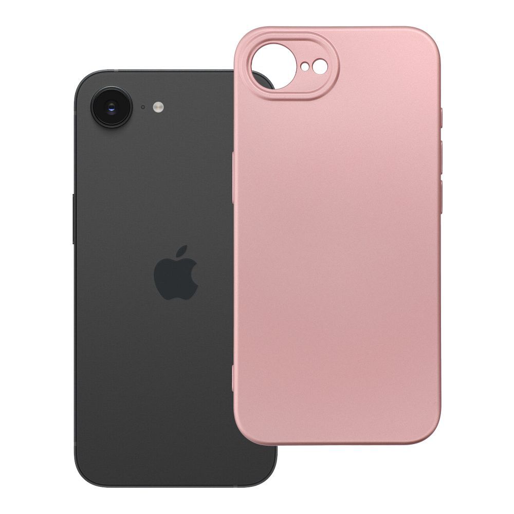 Metallinen Suojakuori iPhone 16e (SE 4 2025) / 17e vaaleanpunainen
