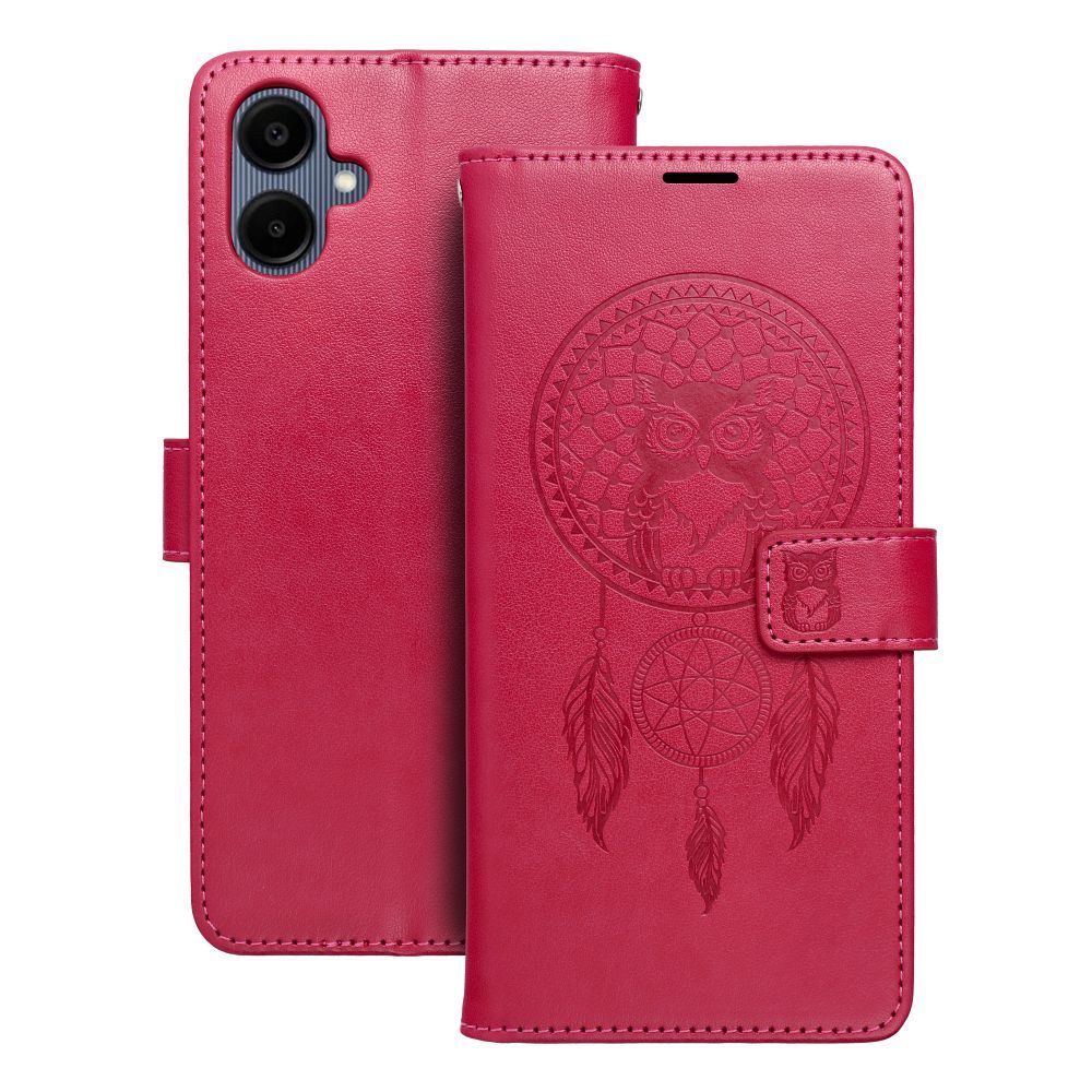 MEZZO Book Suojakuori Samsung A06:lle dreamcatcher magenta