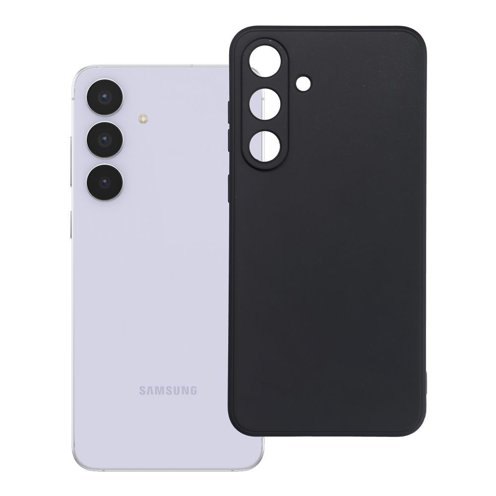 Matt musta Suojakuori Samsung S25 FE:lle