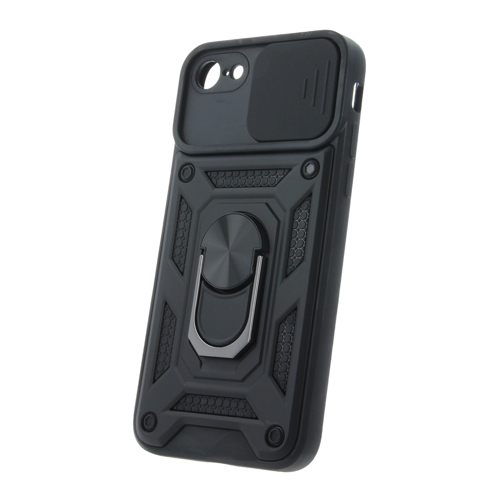 Defender Slide -puhelinkuori iPhone 7 / 8 / SE 2020 / SE 2022, musta