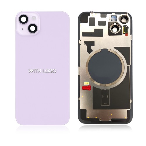 Back Cover Compatible With iPhone 14 Plus / Purple / (Full cover without NFC flex) / OEM